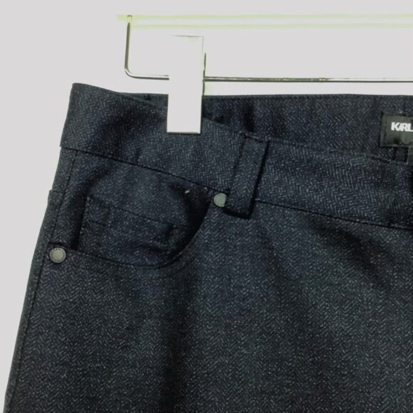 KARL LAGERFELD NAVY SLIM FITTED PANTS 12 - Picture 5 of 10